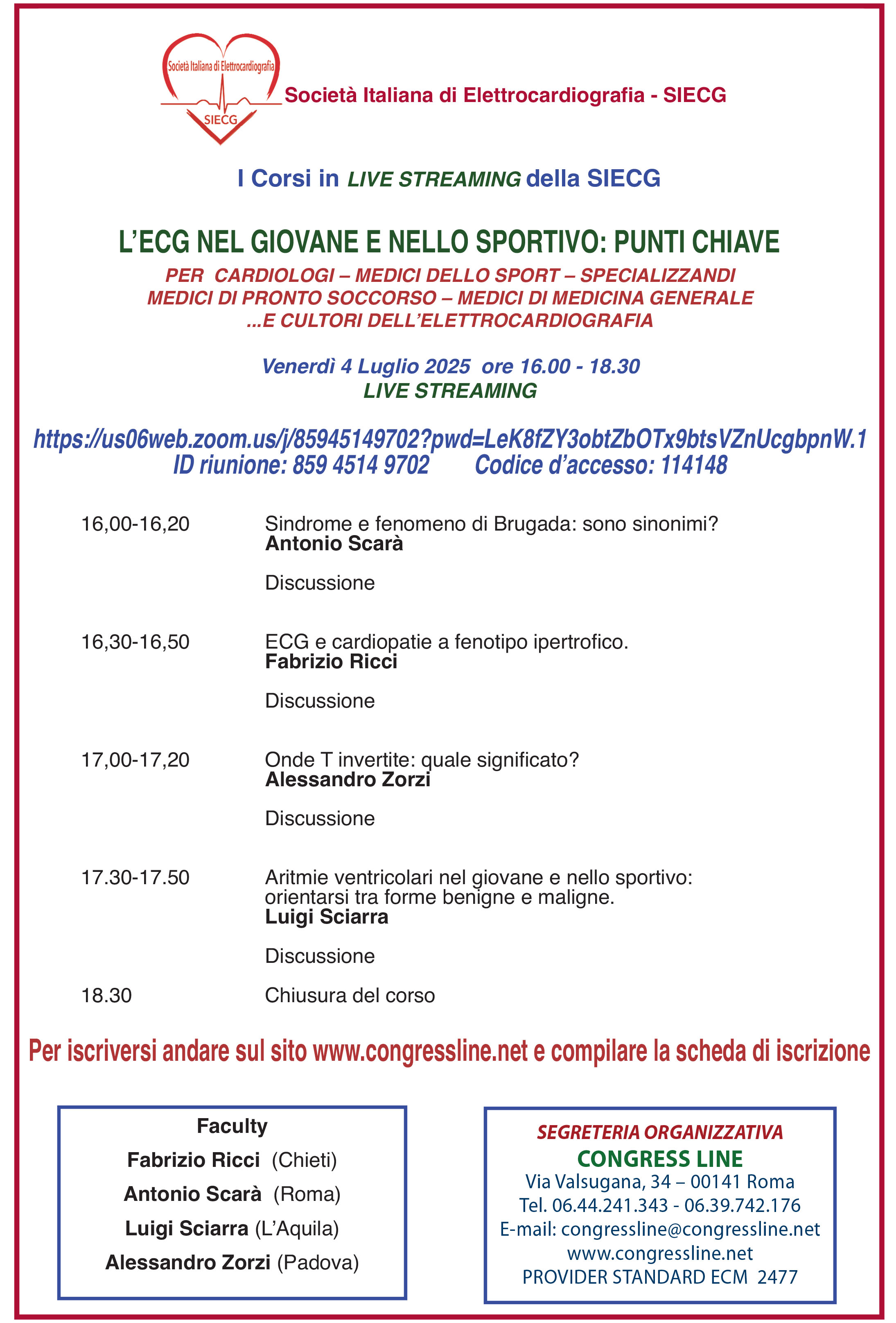 I Corsi della SIECG 